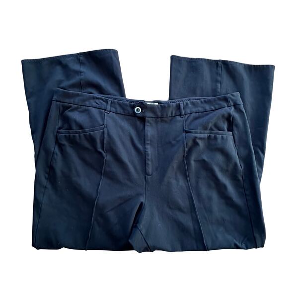 ANTHROPOLOGIE x The Essential Trouser Women's Black Size 26w Officecore Workcore - Picture 1 of 8